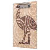 Aboriginal emu stit schilderij klembord (Links)