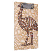 Aboriginal emu stit schilderij klembord (Rechts)