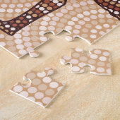 Aboriginal emu stit schilderij legpuzzel (Zijkant)