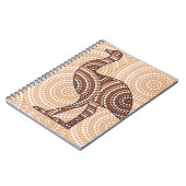 Aboriginal emu stit schilderij notitieboek (Linkerzijde)