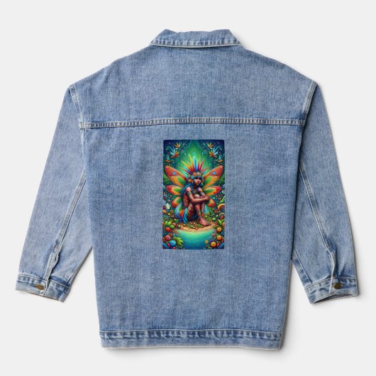 aboriginal fee denim jacket (Achterkant)