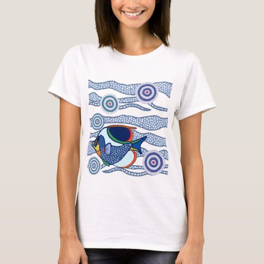 Aboriginal Fish-02 T-shirt (Voorkant)