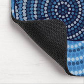 Aboriginal fish stipschilderij muismat (Hoek)