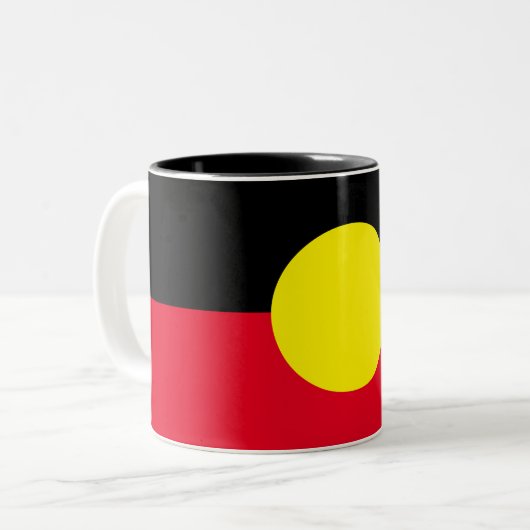 Aboriginal flag mok (Voorkant links)