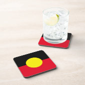 Aboriginal flag onderzetter (Rechterzijde)