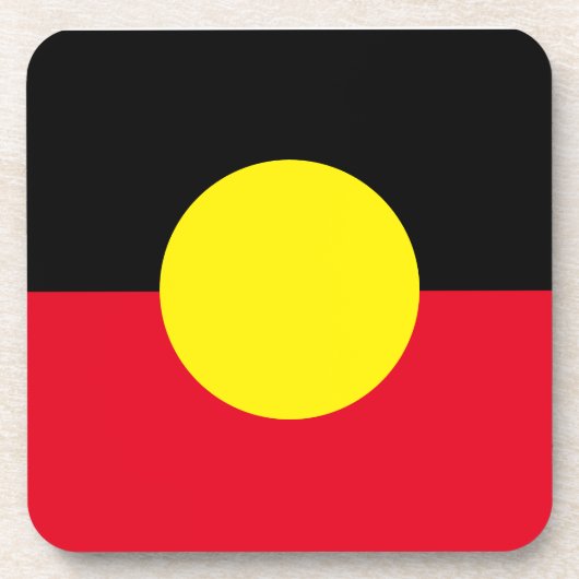 Aboriginal flag onderzetter (Voorkant)