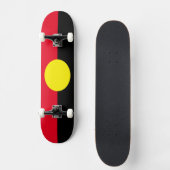 Aboriginal flag schaats board persoonlijk skateboard (Voorkant)