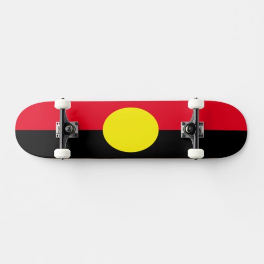 Aboriginal flag schaats board persoonlijk skateboard (Horizontaal)