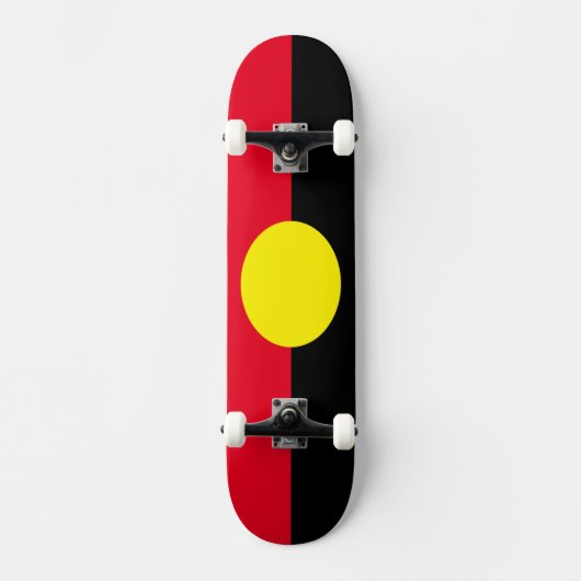 Aboriginal flag schaats board persoonlijk skateboard (Voorkant)