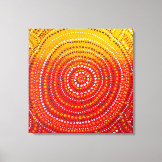Aboriginal geïnspireerd Premium verpakt Canvas