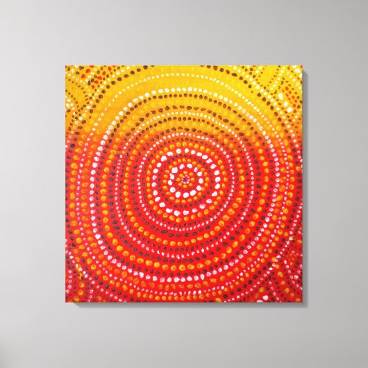 Aboriginal geïnspireerd Premium verpakt Canvas Afdruk (Voorkant)