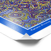 Aboriginal geïnspireerde stipte design van Gina Foto Afdruk (Hoek)