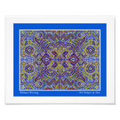 Aboriginal geïnspireerde stipte design van Gina Foto Afdruk (Voorkant)