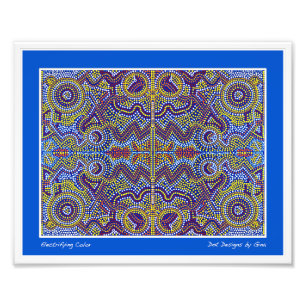 Aboriginal geïnspireerde stipte design van Gina Foto Afdruk