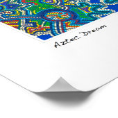 Aboriginal geïnspireerde stipte design van Gina Poster (Hoek)