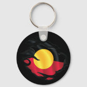 Aboriginal gescheurde vlag sleutelhanger (Achterkant)