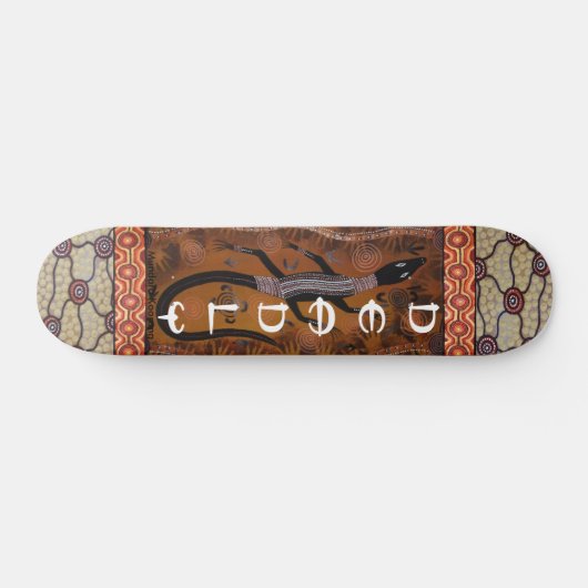 Aboriginal Goanna Deadly Skateboard (Horizontaal)
