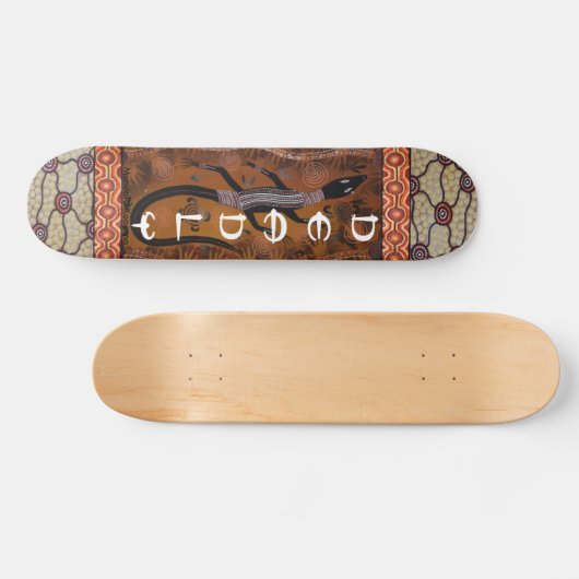 Aboriginal Goanna Deadly Skateboard (Horizontaal)
