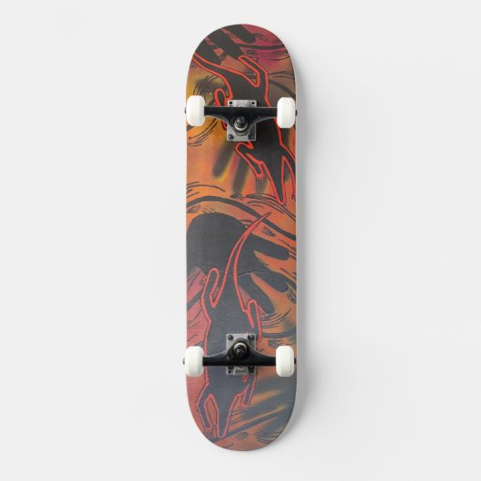 Aboriginal goanna skateboard  (Voorkant)