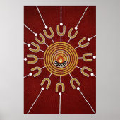 Aboriginal Harmony - Fireside Artistry Poster (Voorkant)