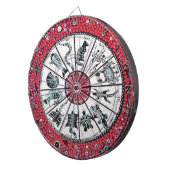 Aboriginal Horoscope Red Dartbord (Voorkant Rechts)