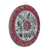 Aboriginal Horoscope Red Dartbord (Voorkant Links)