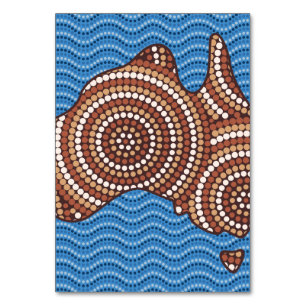 Aboriginal kaart dot painting