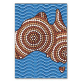 Aboriginal kaart dot painting (Voorkant)