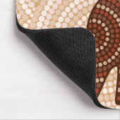 Aboriginal kangaroo stipschilderij muismat (Hoek)