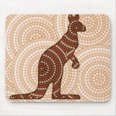 Aboriginal kangaroo stipschilderij muismat (Voorkant)