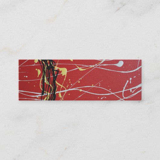 Aboriginal kleuren I, op dunne Visitekaartjes (Voorkant)