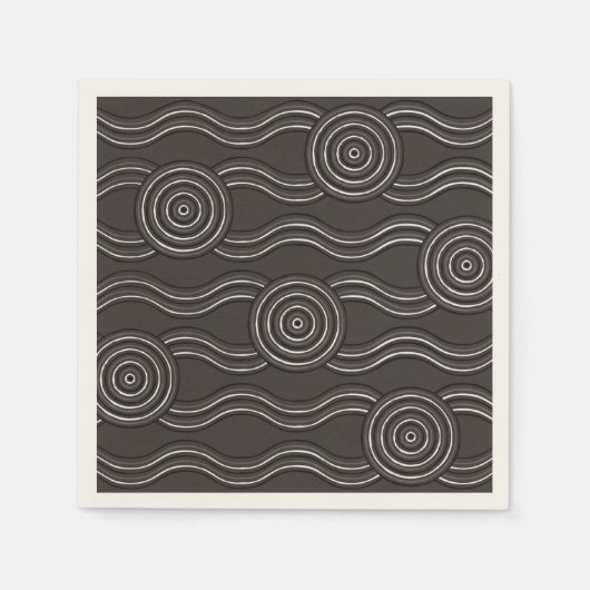 Aboriginal kunst storm servetten (Voorkant)