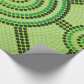 Aboriginal Meetingplace Rainforest Cadeaupapier (Hoek)