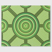 Aboriginal Meetingplace Rainforest Cadeaupapier (Vlak)