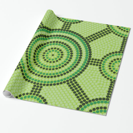 Aboriginal Meetingplace Rainforest Cadeaupapier (Uitgerold)