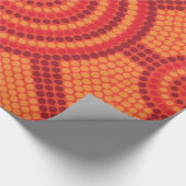 Aboriginal Meetplace Fire Cadeaupapier (Hoek)