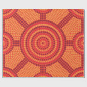 Aboriginal Meetplace Fire Cadeaupapier (Vlak)
