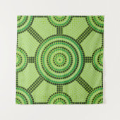 Aboriginal ontmoetingsplaats regenwoud wandkleed (Voorkant (horizontaal))