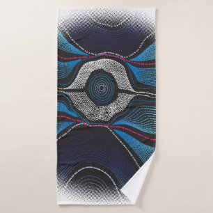 Aboriginal ontwerp een handdoek