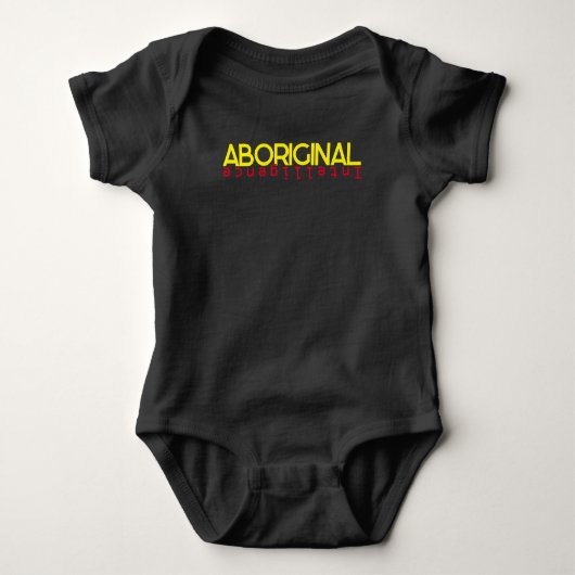 Aboriginal ontworpen baby kleding romper (Voorkant)