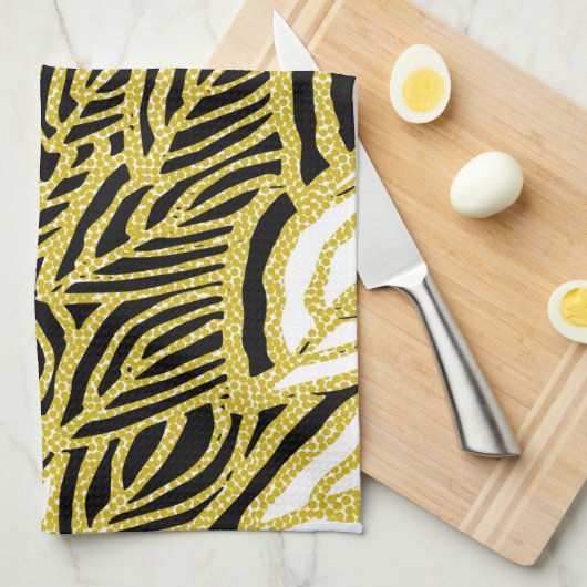 Aboriginal Pattern-14 keukenhanddoeken (Quarter Fold)