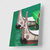 Aboriginal People's Canoe Vierkante Klok (Hoek)