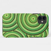 Aboriginal Punting iPhone Case (Achterkant (horizontaal))