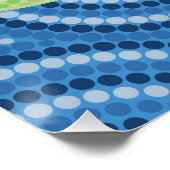 Aboriginal schilderij met schildpad poster (Hoek)