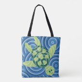 Aboriginal schilderij met schildpad tote bag (Achterkant)