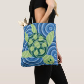 Aboriginal schilderij met schildpad tote bag (Dichtbij)