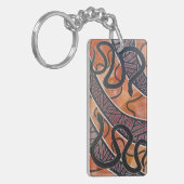 Aboriginal slang key ring sleutelhanger (Voorkant Links)