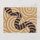 Aboriginal slangenschilderij briefkaart (Voorkant)