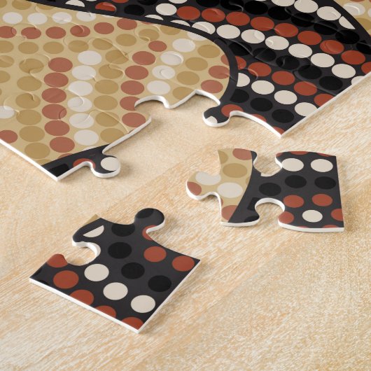 Aboriginal slangenschilderij legpuzzel (Zijkant)