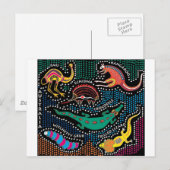 Aboriginal stijl briefkaart (Voorkant / Achterkant)